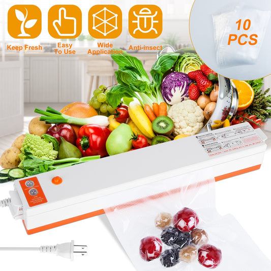 US Local Electric Vacuum Sealer Machine Household Automatic Food Vacuum Sealer Quick Sealing System Machine For Food Dry Moist Food
