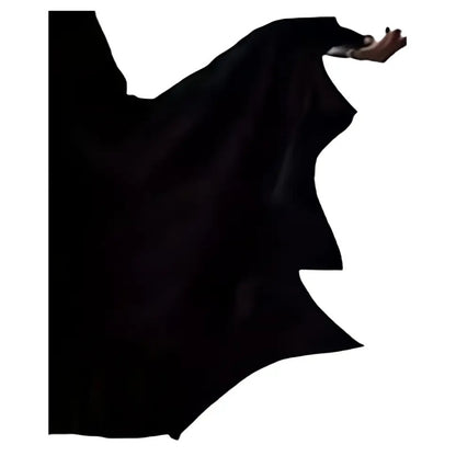 US Local Black Costume Womens Gothic Witch Bat Sleeve Dress Halloween Cosplay Costumes Vintage Carnival Party Outfit
