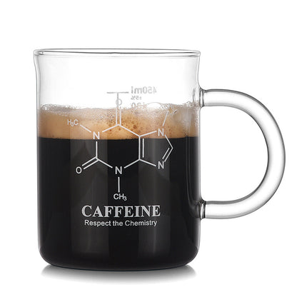 US Local 1PCS High Borosilicate Glass Cup,Coffee Cup,Coffee Shared Cup With Scale Marking
