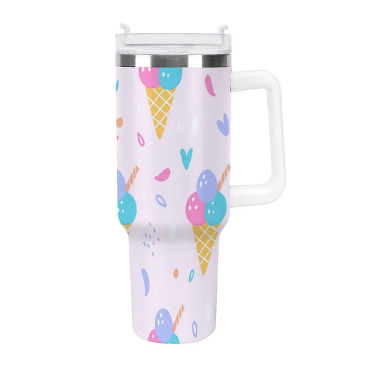 PHDT00433 POD US Local Tumbler 40 oz Large Capacity Car Cup Plaid, Cat