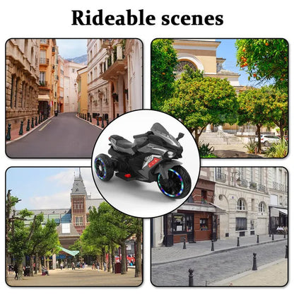 US Local Motorcycle For Kids, 12V Electric Ride On Motorcycle For Brithday Gifts, Kids Motorcycle With LED Lights, Music