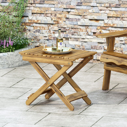 US Local Outdoor Folding Wooden Edge Table