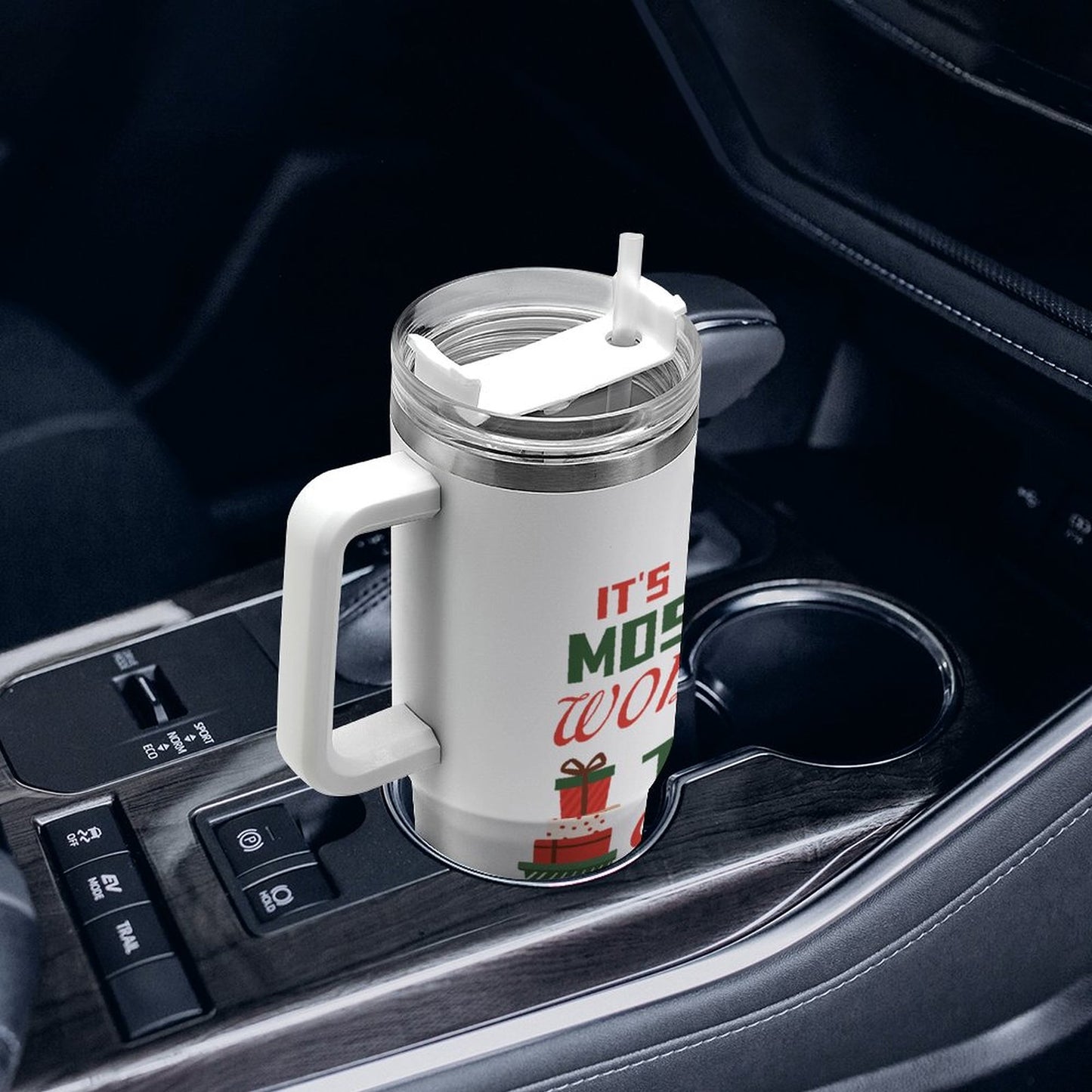 PHDT00291 POD US Local Tumbler 40 oz Large Capacity Car Cup Christmas Gift, Red