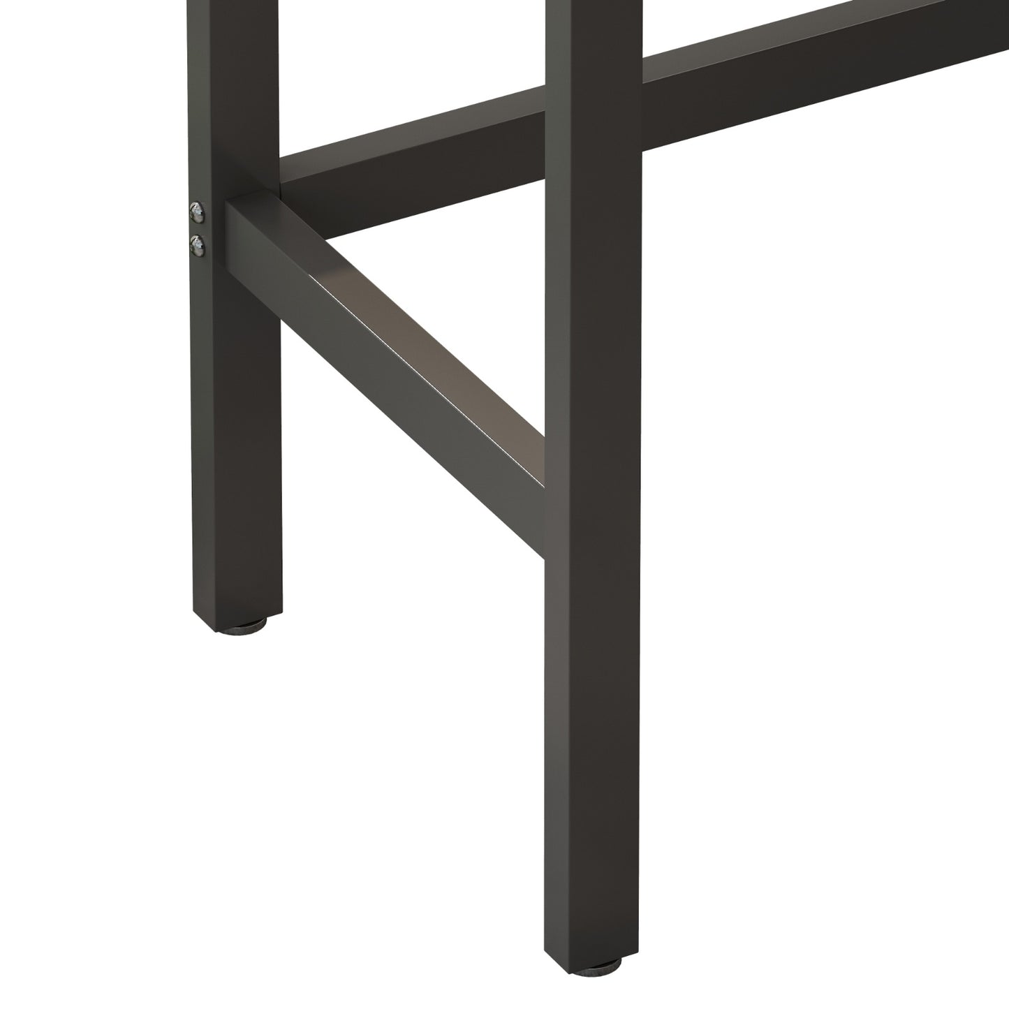 US Local Modern Kitchen Dining Pub Table Set With 3 Stools, Easy Assembly