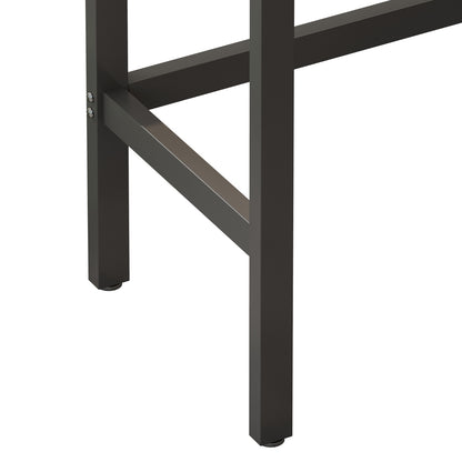 US Local Modern Kitchen Dining Pub Table Set With 3 Stools, Easy Assembly