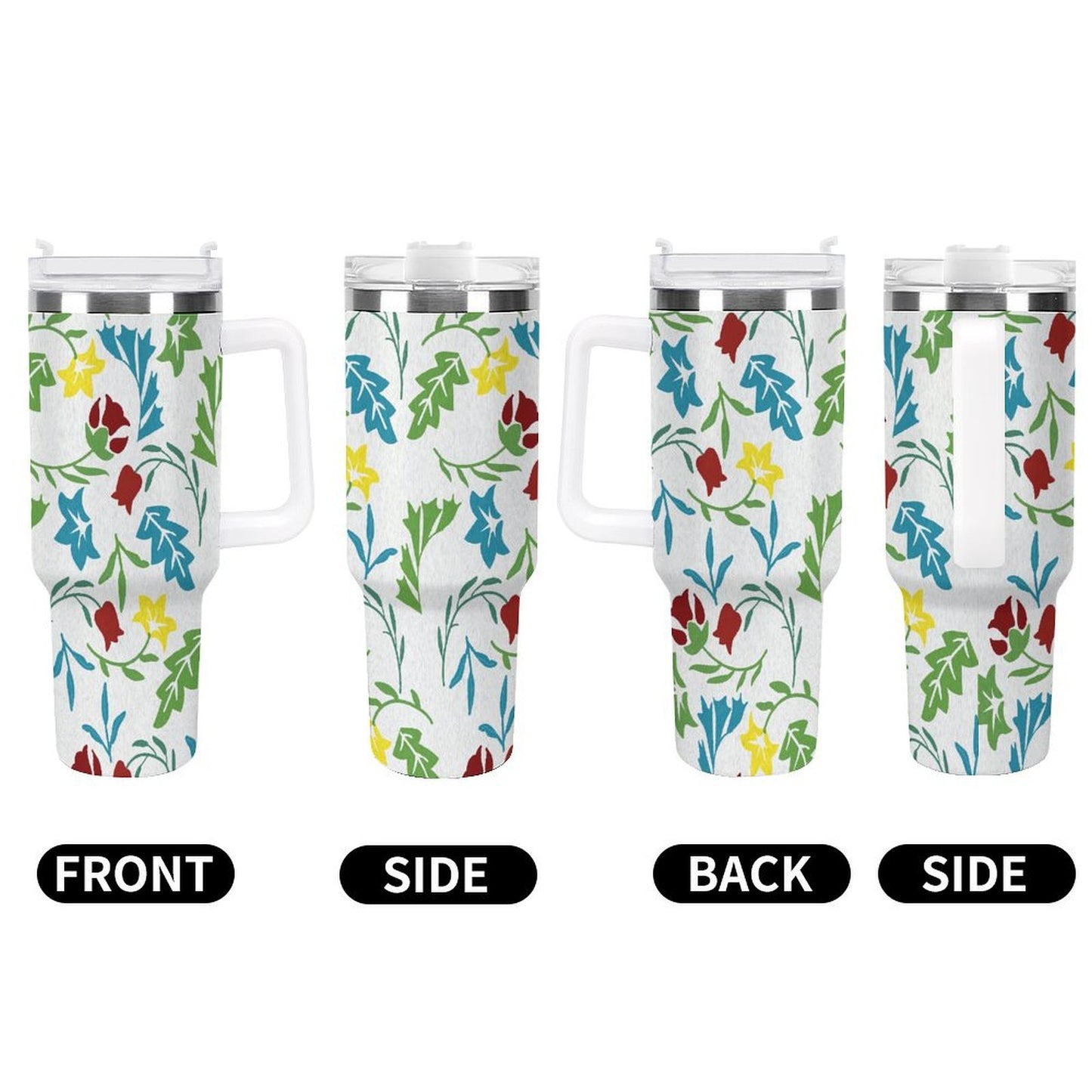PHDT00136 POD US Local Tumbler 40 oz Large Capacity Car Cup Cut Flowers