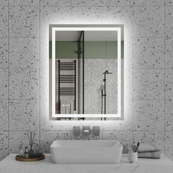 US Local 28 Inch X 36 Inch LED Bathroom Mirror