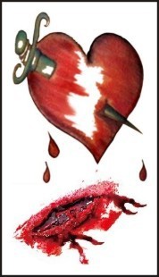 Halloween Wound Tattoo Sticker