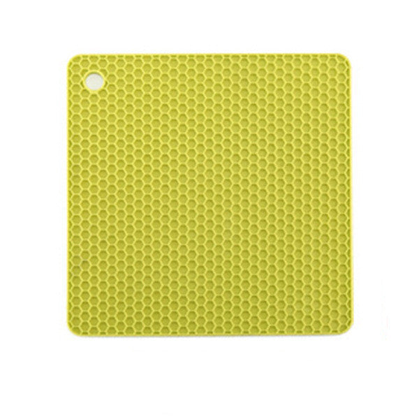 Square honeycomb cushion silicone placemat