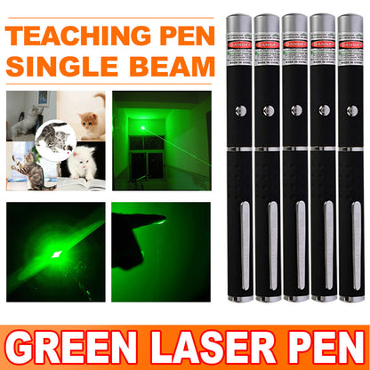US Local Pet Toy Green Laser Pointer Pen Light Single Beam High Power Lazer Flashlight 900Miles 1mW 532nm Torch