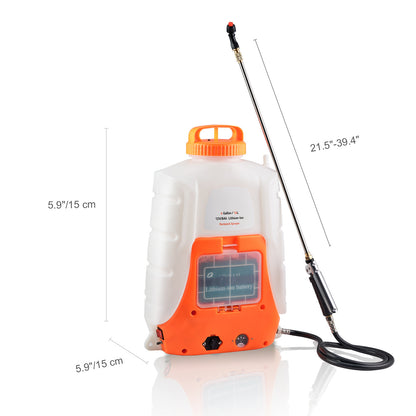 US Local VEVOR Battery Powered Backpack Sprayer 4 Gal Tank 0-90 PSI Adjustable Pressure