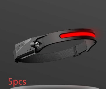 USA Local COB LED Induction Riding Headlamp Flashlight USB Rechargeable Waterproof Camping Headlight With All Perspectives Hunting Light