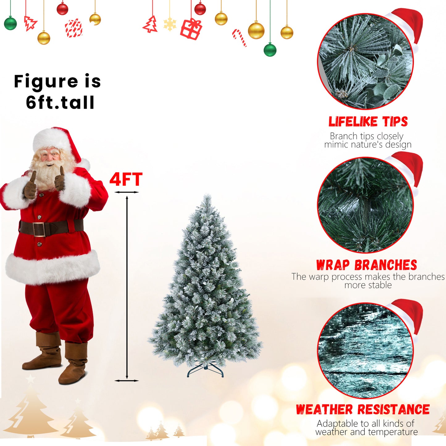 US Local Christmas Tree, Christmas Decorations