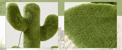 US Local Cactus Shape Natural Sisal Rope Easy To Assemble Green Cat Scratching Post