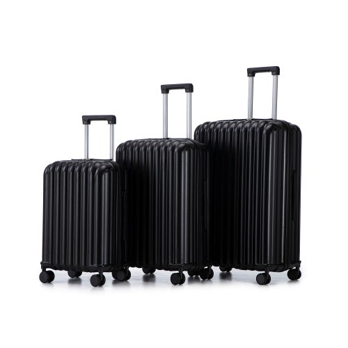 US Local ABS Spinner Wheel Luggage Carry On Suitcase With Cup Holder USB Port Phone Holder 20 24 28
