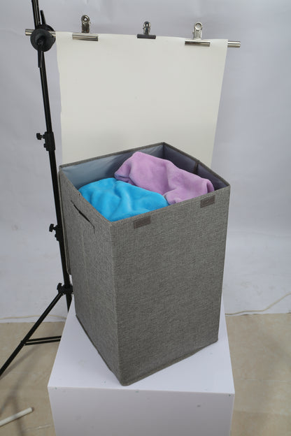 US Local 1Pc Foldable Laundry Hampers Washing Clothes Laundry Basket With Lid Handles Storage Organizer