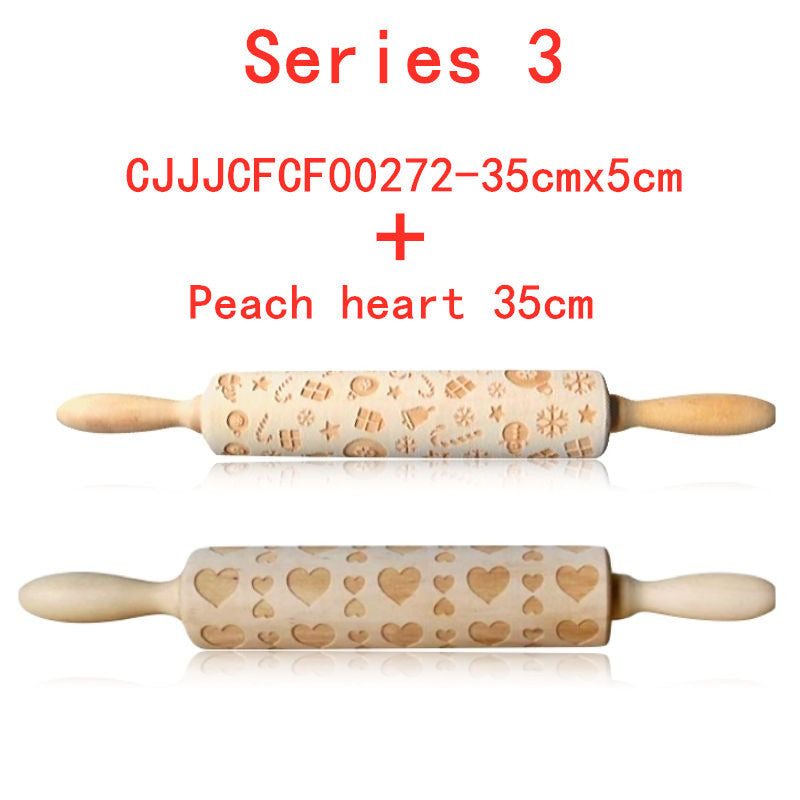 USA Local Rolling Pin Christmas Embossing