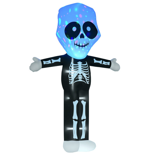 CA Local 10ft Halloween Inflatable Skeleton Ghost Decoration, LED Lighted For Home Indoor Outdoor Garden Lawn Decoration Party Prop