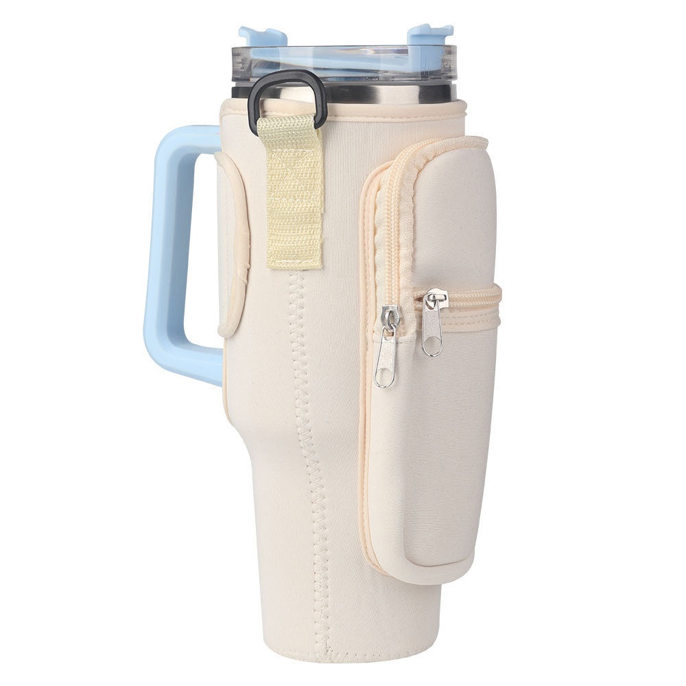 USA Local Vacuum Thermal Straw Cup Sleeve Sports Neoprene