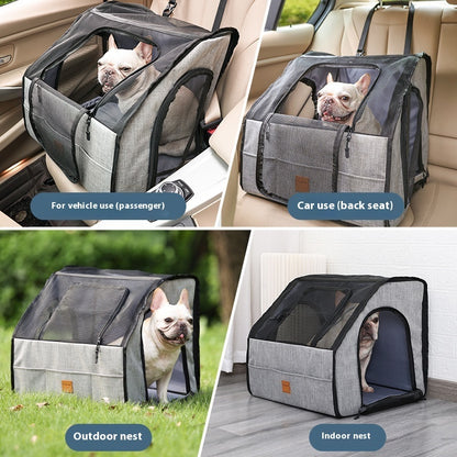 US Local Portable Foldable Car Waterproof And Hard-wearing Pet Cage Waterproof Thickened Dog Mat Car Pet Mat