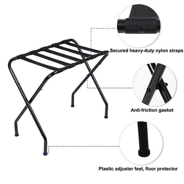 US Local Black Luggage Rack