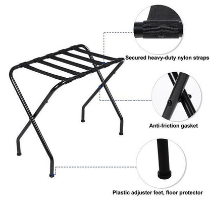 US Local Black Luggage Rack
