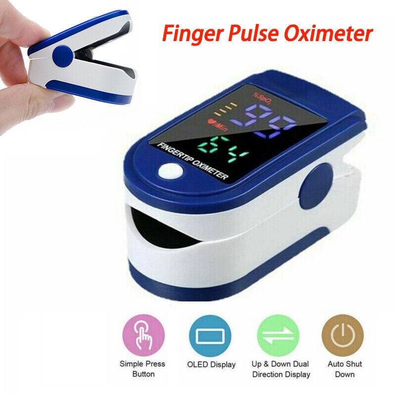 UK Local Finger Pulse Oximeter Blood Oxygen Saturation Meter SpO2 Heart Rate Monitor UK