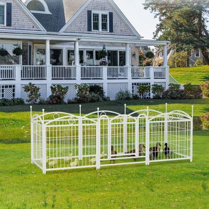 US Local Dog Playpen Indoor 24 Inch 8 Panel Metal Dog Playpen