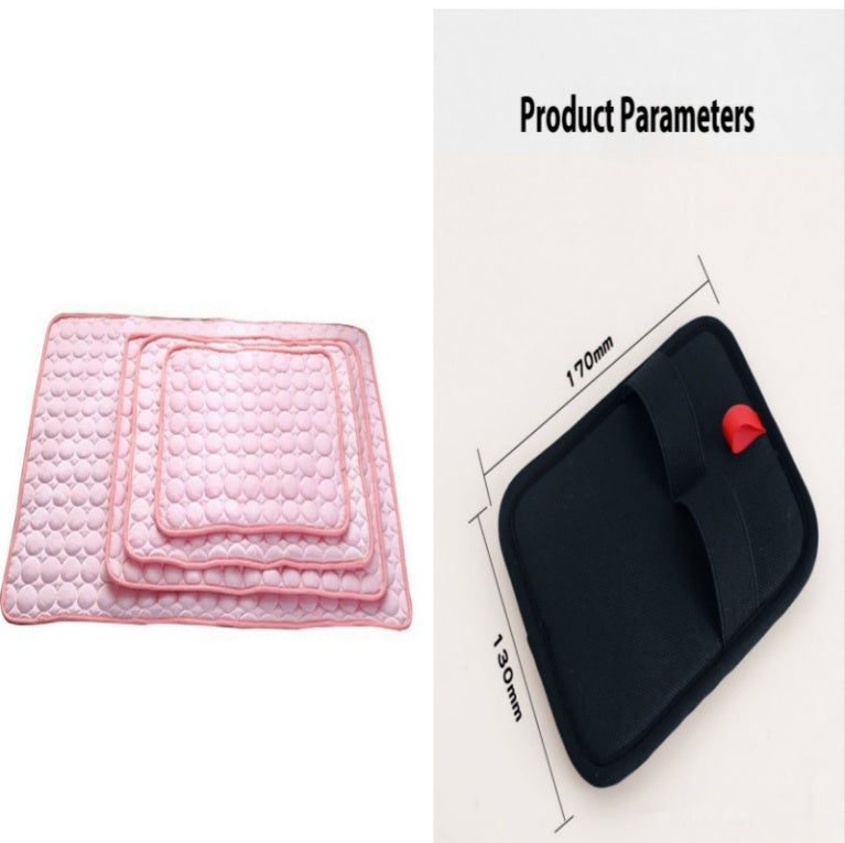 US Local Pet Dog Cat Ice Silk Cold Nest Pad For Cooling In Summer