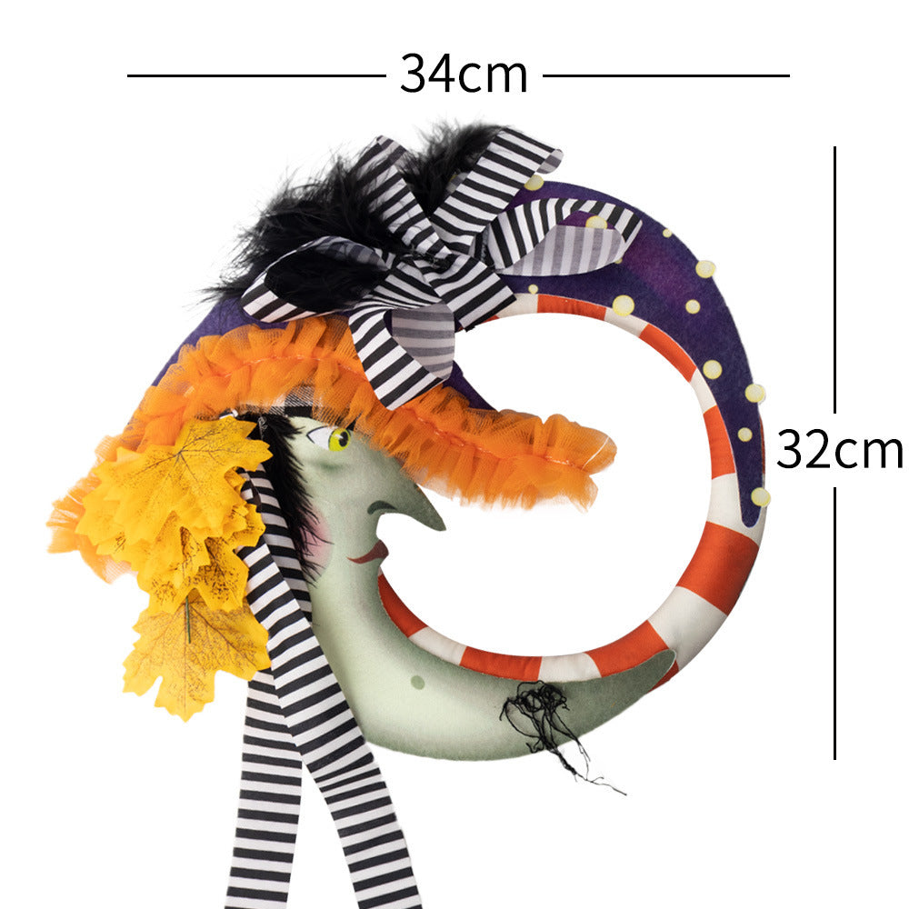 US Local Moon Maple Leaf Door And Window Pendant Garland