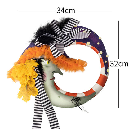 US Local Moon Maple Leaf Door And Window Pendant Garland