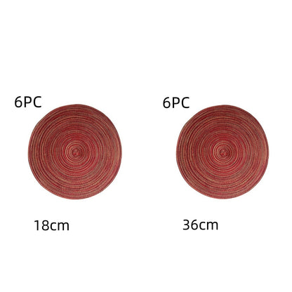 Western-style Placemat Home Placemat Coasters Heat Proof Mat