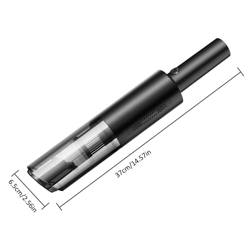US Local Home Car Vacuum Cleaner, 120W 12000Pa Rechargeable Handheld Black Wired Charging Multi-function Cleaning Accessories For Car Interior Home