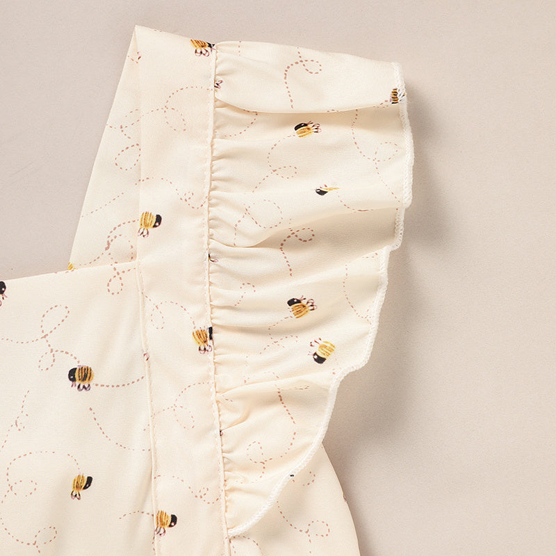 US Local Baby Girl Honeybee Bubble Romper - 1st Bee Day Romper, Infant Bee Birthday Outfit, Cute Bee Romper For Baby