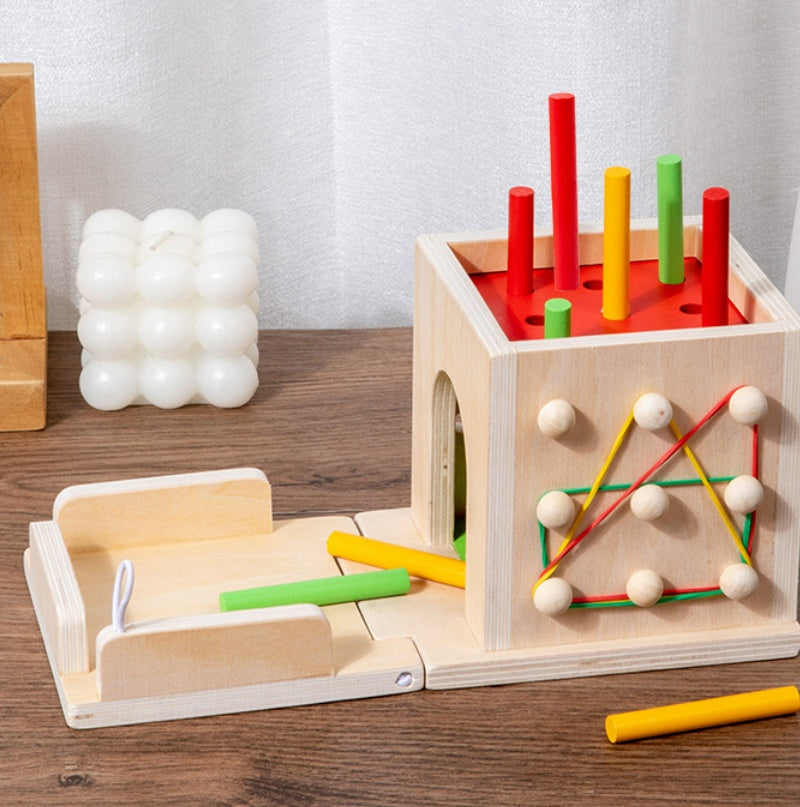 Multifunctional Stick Pulling Radishes Building Blocks For Infant Color Matching Intelligence Box Toy