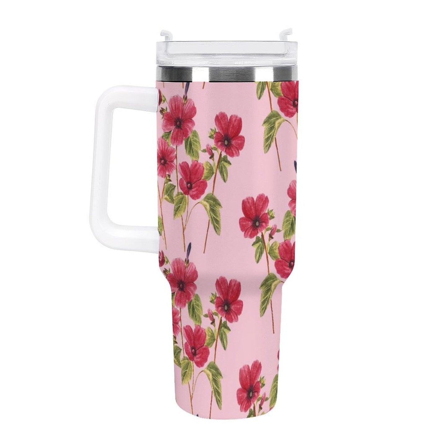 PHDT00115 POD US Local Tumbler 40 oz Large Capacity Car Cup Flowers