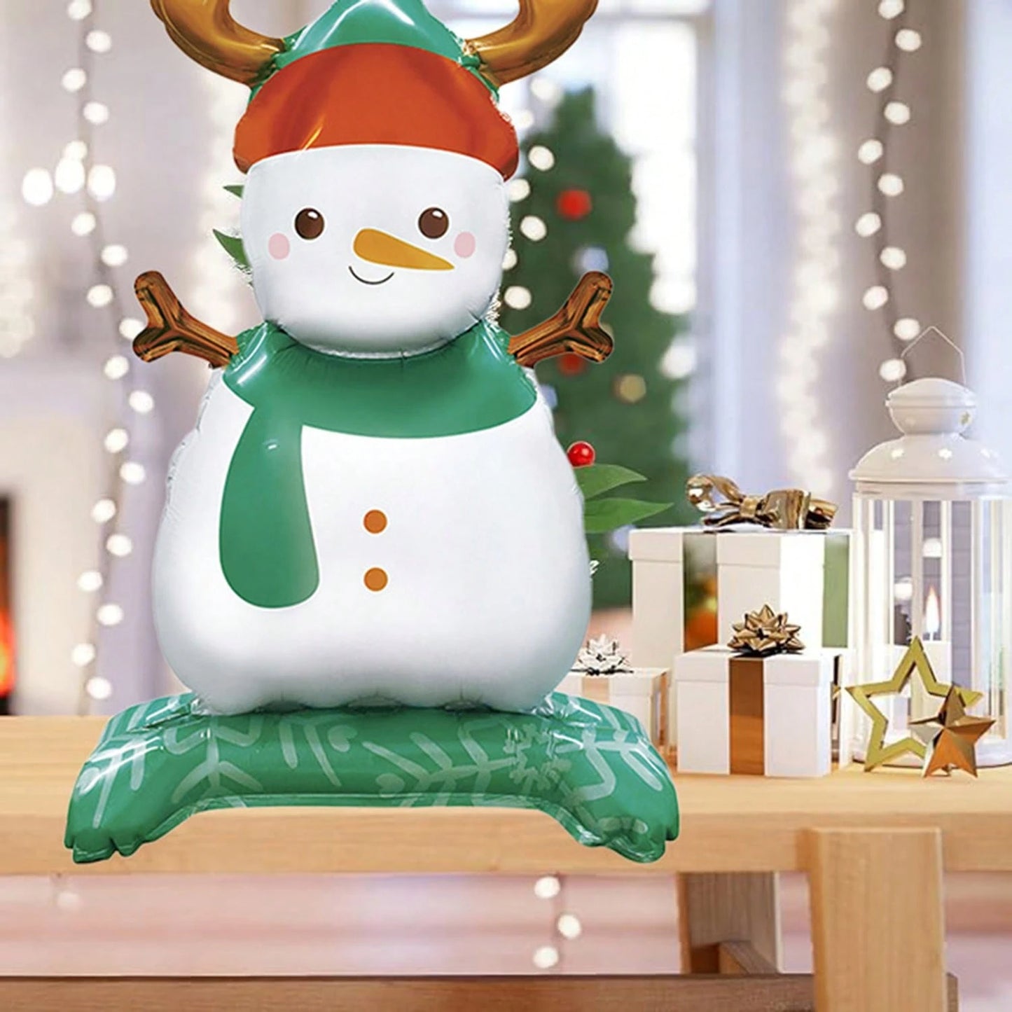 US Local 8 Pcs Inflatable Christmas Balloons Santa Claus Snowman Christmas Tree Designed Standing Balloons New Year Party Foil Balloons For Indoor And Outdoor Perfect Xmas Party Decorations Party Photo Prop