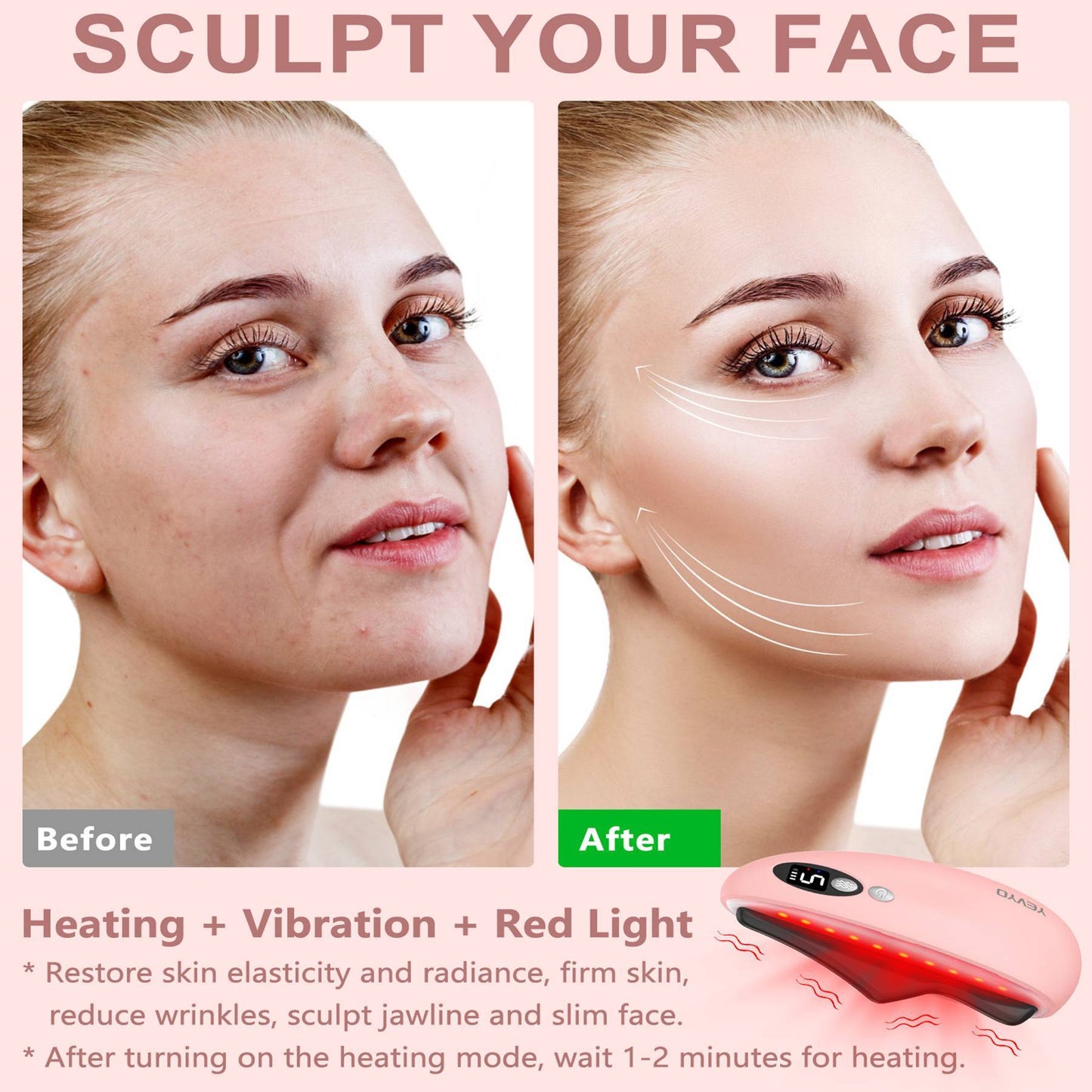 US Local Gua Sha Facial Tool, Electric Black Obsidian Guasha Tool Massage Gua Sha Stone