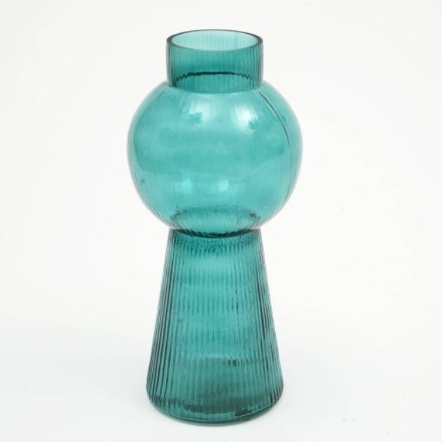 Modern Funnel Flare Glass Large Vase Inch Elegant Tall Decorative Vase For Home, Office & Events Perfect For Floral Arrangements, Centerpieces & Stylish