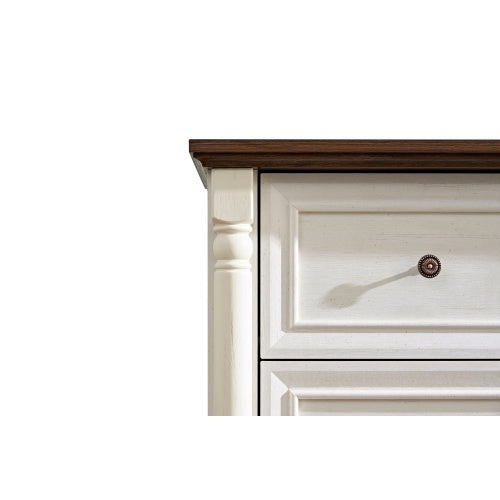 US Local Farmhouse Style 6 Drawer Dresser Chest With Base Wooden Rustic Chest Of Drawers, Storage Dresser Organizer For Bedroom, Living Room, Beautiful Sturdy And Durable