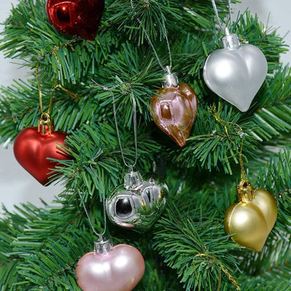 US Local 12 Pcs Christmas Heart Pendants