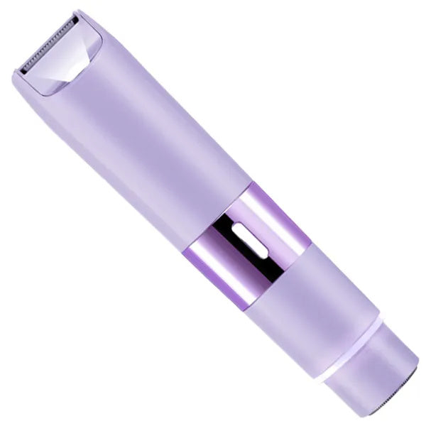 US Local 2 In 1 Bikini Trimmer For Women Dual Head Cordless Body Shaver IPX5 Waterproof Rechargeable Pubic Hair Razor Wet And Dry Use For Bikini Underarm Leg Arm Body Face