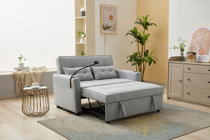 US Local Futon Chair Bed Convertible Chair 3-in-1 Pull Out Sleeper Chair Beds With USB Ports,Wear-resistant And Anti-scratch, Armchair Bed Sleeper For Living Room