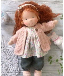 US Local Handmade Plush Doll Golden Curly Girl Finished Product
