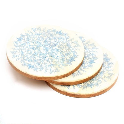 US Local Resin Coaster Set-Dia, Set Of 4