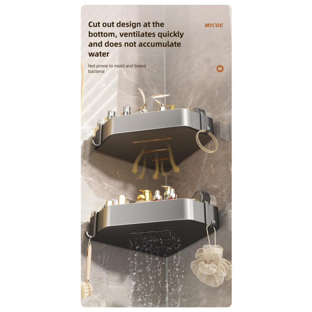US Local Suction Cup Bathroom Corner Bracket
