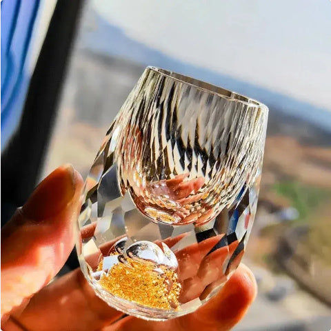 Diamond Shooter Glass Household White Wine Set Thick Bottom