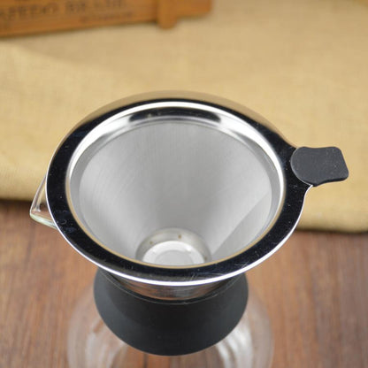 One-piece coffee drip pot