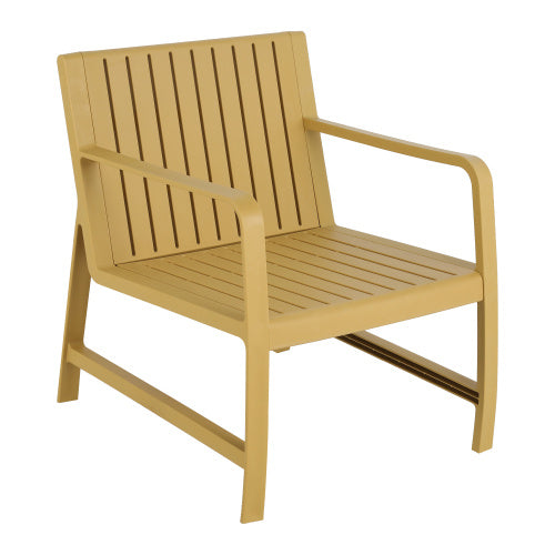 US Local 2-Piece Indoo Outdoor Furniture Set 1 Chairs & 1 Coffee Tables Waterproof PP Material - Easy Assembly Patio Conversation Set