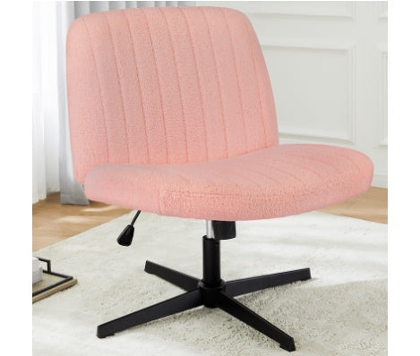 US Local Cross-Legged Chair,No Wheels Armless Swivel Home Office Chair